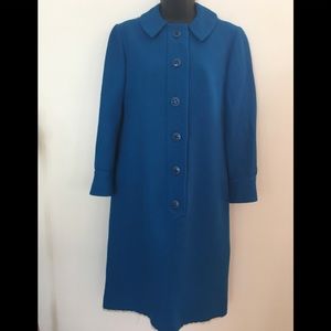 Vtg  Anne Fogarty Wool Coat Church Dress